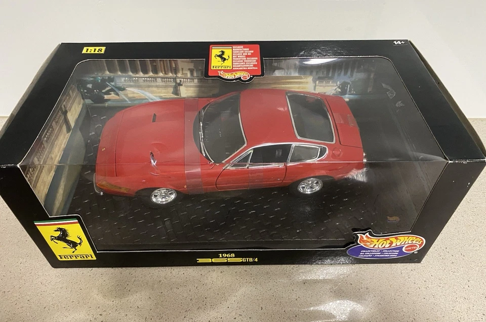 1:18 1968 Ferrari 365 GTB/4 Daytona Hot Wheels Diecast Supercar - NEW Sealed - Image 1 of 4
