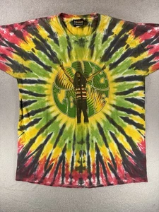 Maglietta vintage anni 90 Bob Marley One Love double face tie dye XXLarge maglietta rap vintage - Foto 1 di 13