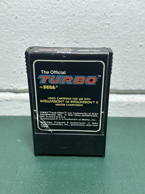Raro The Official TURBO de Sega para Mattel Intellivision Videojuego Foto 1 de 4
