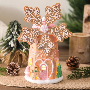 Lebkuchenhaus Deko beleuchtet Weihnachten Lebkuchenhaus 9,5 cm... - Bild 1 von 7