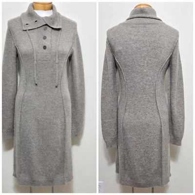 Vestido Suéter Peruvian Connection Wyatt Talla M 100% Gris Alpaca Real Suave Carrera Foto 1 de 4