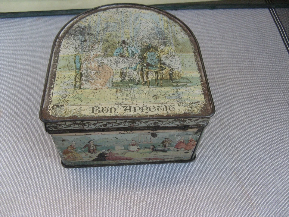 Ancienne boite en tôle lithographiée CHICOREE LA MAGICIENNE -  Droulers FRESNES - Photo 1/4