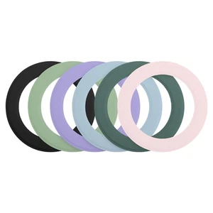 6Pcs Bague Autocollant Magnétique, Vert Clair/Vert/Rose/Violet/Bleu/Noir - Photo 1 sur 8