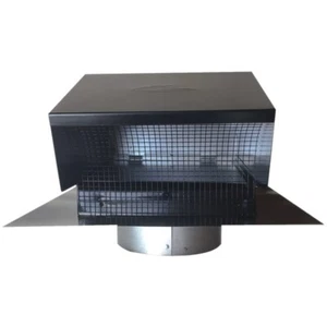 Builder's Best 012633 Black Metal Roof Vent Cap (6" Collar) - Picture 1 of 1