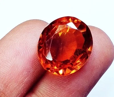 10.40 Ct Golden Color Quartz Certified Loose Gemstone With Free Gift - Image 1 of 4
