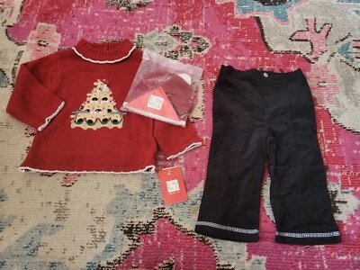 Новый с Ярлыками Baby Togs 24 Mo Рождественский олень свитер и брюки шляпа наряд комплект праздник - Изображение 1 из 4