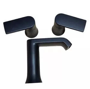 Moen T6708BL Genta Doppelgriff Badarmatur, Mattschwarz Neu Offener Karton - Bild 1 von 10