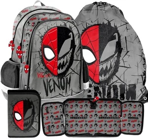 3tlg Spiderman Schulranzen Rucksack Schulrucksack Federtasche Sportbeutel VENOM - Bild 1 von 7