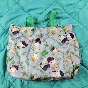 Bolso de hombro Harajuku para amantes verde parte superior cierre a presión bolso de hombro de comprador motivo deportivo - Imagen 1 de 10