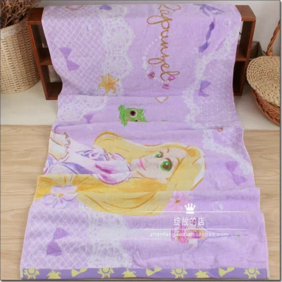 Disney Kids/Adult Princess Rapunzel Cotton Beach Bath Towel 120*60CM - Image 1 of 2