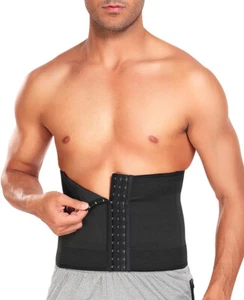 Men's Slimming Waist Trainer Buckle Compression Belt Tummy Control Body Shaper - Picture 1 of 17
