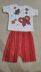 Confetti Knits Vintage 2 Piece Outfit Size 24 Months Made in Hong Kong