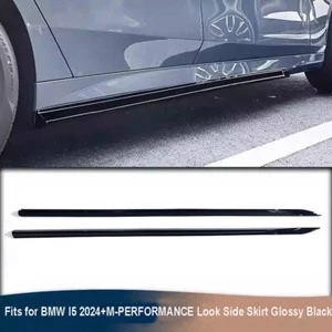 M-Performance Look Side Skirt fits for BMW i5 2024 2025 Glossy Black 2PCS - Picture 1 of 6