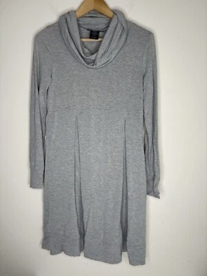 JFW by Just For Wraps Women Size M A Line Dress Cowl Neck Gray Long Sleeve - Image 1 of 4