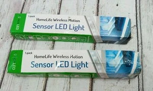 Lot 2x Homelife Motion Sensor 10 LED Wireless Under Kitchen Cabinet Lights - Picture 1 of 3
