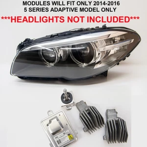 2014-2016 BMW 528 535 Right Headlight Led Module Ballast Bulb Kit 4Pc HID AFS - Picture 1 of 12