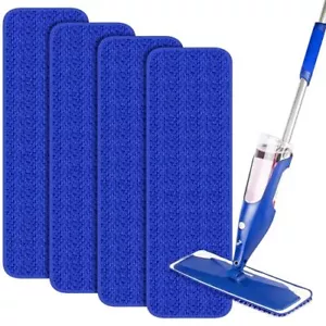 Mop Pads Microfiber Cleaning Pads for Bona Mops 18 Inch Mops- Washable 2 pack - Picture 1 of 7