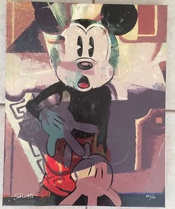 Disney Fine Art Jim Salvati All Blocked In Giclee On Canvas Limited Ed. - Picture 1 of 5