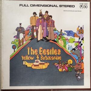 1969 THE BEATLES 3-3/4  IPS Yellow Submarine 4 Track Reel To Reel Tape Y1W-153