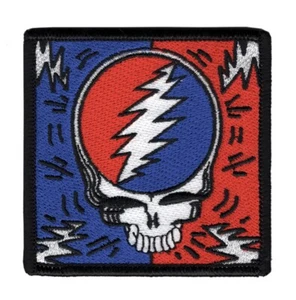Grateful Dead Officially Licensed Steal Your Face Embroidered Patch G021P - Picture 1 of 2