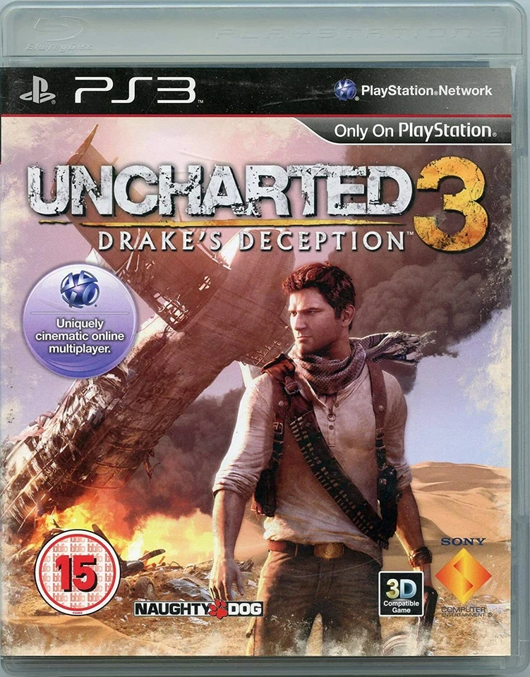 PS3 Uncharted 3 Drake's Deception Very Good Condition Boxed With Manual - Image 1 of 4