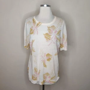 Ann Taylor Loft Floral Sweater Size XS Lightweight Short Sleeve Romantic - Picture 1 of 5