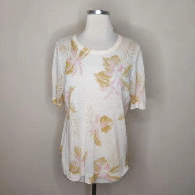 Suéter Floral Ann Taylor Loft Talla XS Ligero Manga Corta Romántico Foto 1 de 4
