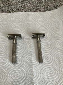 Lot of 2 Gillette Safety Razors F-3 AND M-1 vintage items - Picture 1 of 18