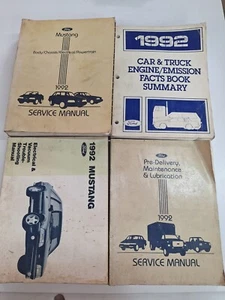 1992 FORD MUSTANG Service Shop Repair Workshop Manual Set OEM - Picture 1 of 11