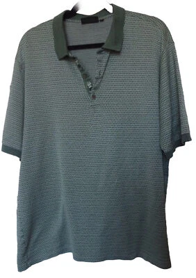 Camisa Polo de Golf Para Hombre Colección Jones Verde Azul Patrón Talla XL Foto 1 de 4
