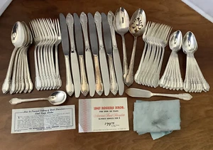 52 Pc. International Silver Rogers Bros Vintage REMEMBRANCE Silverplate 1948 E9 - Picture 1 of 12