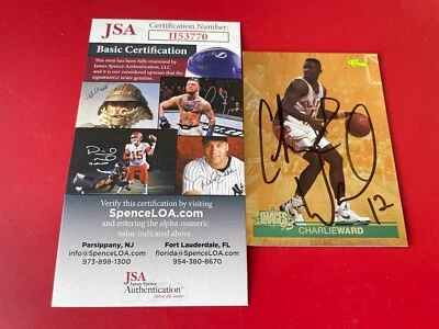 Charlie Ward 1995 Classic Images Card Signed Auto JSA COA - Image 1 of 2