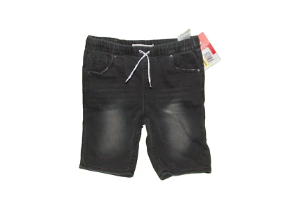 Levis Levi Strauss Pull On Skinny Jean Shorts LARGE Boys New Black - Image 1 of 2