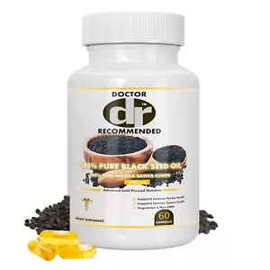 Cápsulas de aceite de semilla negro natural 100% prensado en frío - soporte inmunológico 60 cápsulas - Imagen 1 de 7