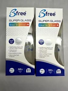 Bfree Borosilikat Super Glas BPA-frei Anti-Kolik Flasche, 8,8 flüssige Unzen NEU!! 2/pk - Bild 1 von 4
