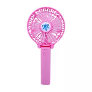 10 Pink Portable Mini HandHeld Folding Desk Fan Cooler Cooling USB Rechargeable - Picture 1 of 4
