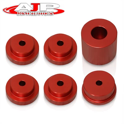 Red Rear Solid Differential Mounts Bushing Set For 2003-2007 Infiniti G35 350Z - Image 1 of 4