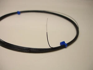 25 feet solid 28 AWG Gore Silver Plated Wire Black SPC - Picture 1 of 3