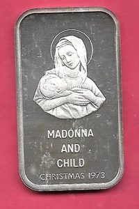 MADONNA AND CHILD (COL 2)    .999 SILVER ART BAR - Picture 1 of 2
