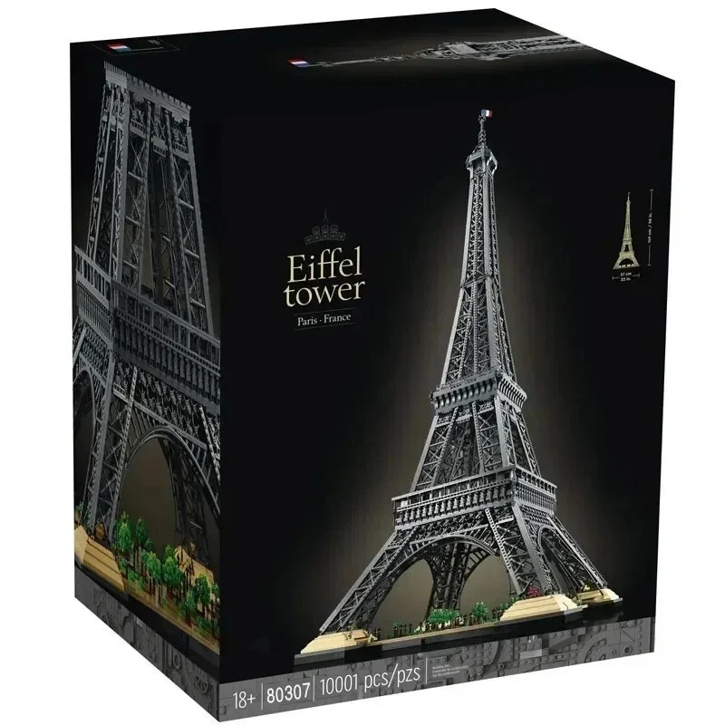 1.5m Eiffel Tower 10307 10001PCs Paris Architecture Model Building Assembly Kit - Image 1 of 4