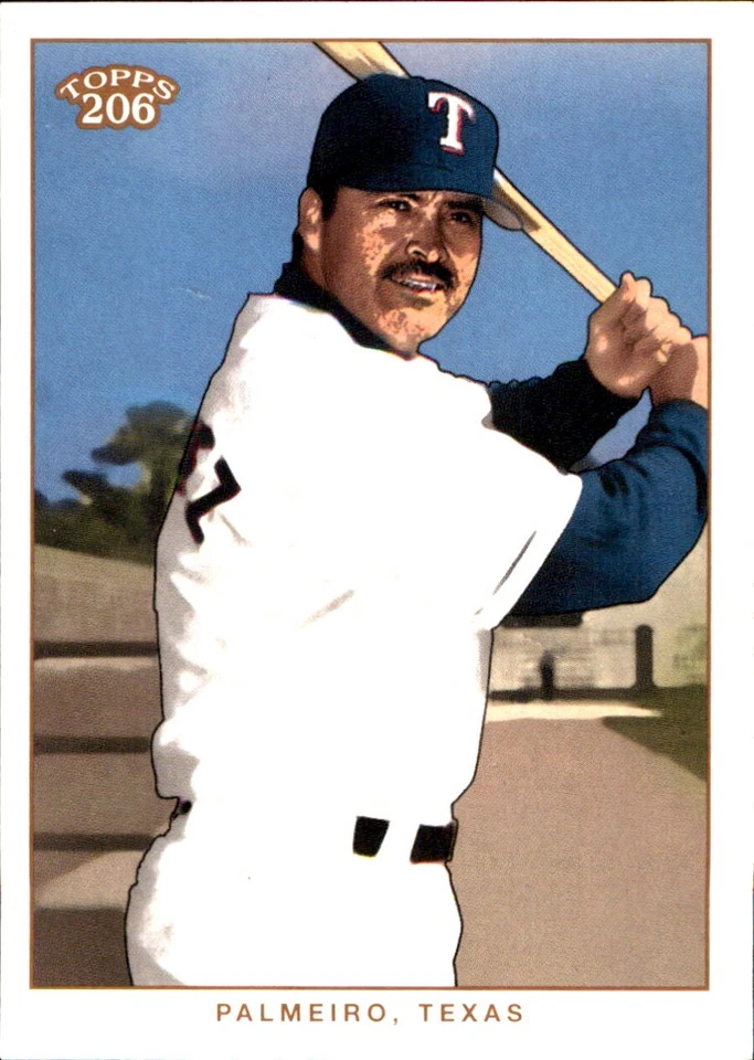 Rafael Palmeiro 2002 Topps 206 #209 Texas Rangers FREE SHIPPING AutographDen - Image 1 of 2