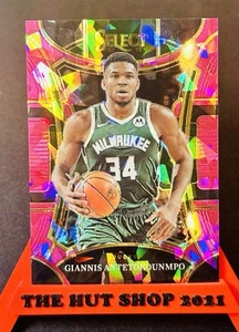 Giannis Antetokounmpo 2023-24 Select Mezzanine Pink Cracked Ice Prizm /99! #341 - Picture 1 of 4