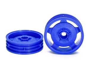 Tamiya 54680 2WD Buggy Front Star-Dish Wheels (Blue), (Dyna Storm/DT02/*53085) - Picture 1 of 3