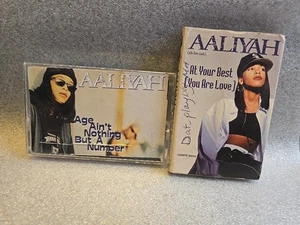 Aaliyah Cassette Tape Lot Age Ain't Nothing But A Number At Your Best 90s - Picture 1 of 15