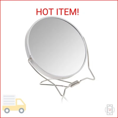 Espejo de maquillaje de dos caras Goody con soporte - 1X y 3X aumento de doble cara -  Foto 1 de 2