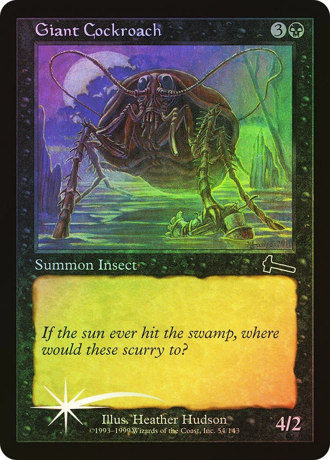 MTG FOIL Giant Cockroach  - Urza's Legacy #54 - Image 1 of 1
