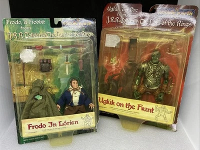 两个 1998 年指环王人物:Ugluk、Frodo 玩具库 中土托尔金 — 第 1/4 张图片