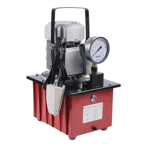 10000 PSI Single Acting Electric Driven Hydraulic Pump Manual Valve 7L Cap 750W - Picture 1 of 12