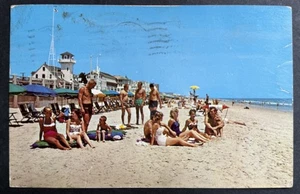 Vintage Postcard VA Virginia Beach Girls Coast Guard Station Sunbathers 1960s - Picture 1 of 2