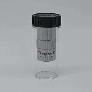 Mitutoyo Microscope Objective  M Plan Apo 5    0.14   ∞/0    f=200   [E5U2] - Picture 1 of 4